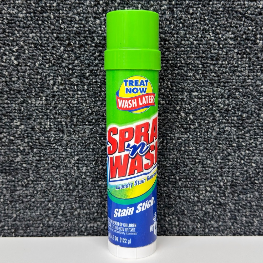 Spray n Wash Stain Stick Laundry Stain Remover Treat Now Wash Later 4.3oz Stick